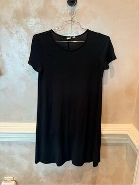 GAP Black Short-Sleeve A-Line Women's Dress